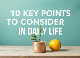 Günlük Hayatta Dikkate Alınması Gereken 10 Anahtar Nokta 10 Key Points to Consider in Daily Life