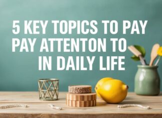 Günlük Yaşamda Dikkat Edilmesi Gereken 5 Ana Konu 5 Key Topics to Pay Attention to in Daily Life