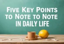 Günlük Yaşamda Dikkate Almanız Gereken 5 Anahtar Nokta Five Key Points to Note in Daily Life