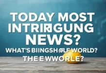 Bugünün En Çekici Haberleri: Ne Oluyor Dünya’da? Today's Most Intriguing News: What's Happening in the World?