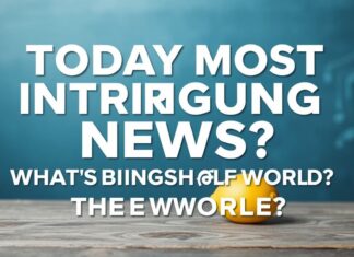 Bugünün En Çekici Haberleri: Ne Oluyor Dünya’da? Today's Most Intriguing News: What's Happening in the World?