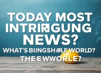 Bugünün En Çekici Haberleri: Ne Oluyor Dünya’da? Today's Most Intriguing News: What's Happening in the World?