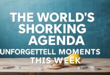 Dünyanın Şok Edici Gündemi: Bu Hafta Unutulmaz Olanlar The World's Shocking Agenda: Unforgettable Moments This Week