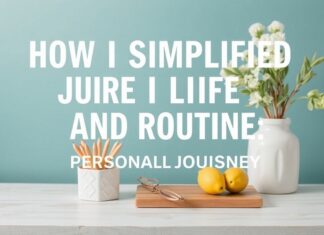 Evimi ve Hayatımı Nasıl Basitleştirdim: Bir Deneyimin Hikayesi How I Simplified My Life and Routine: A Personal Journey