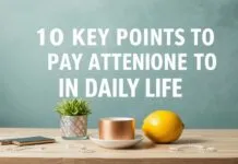 Günlük Yaşamda Dikkat Edilmesi Gereken 10 Ana Nokta 10 Key Points to Pay Attention to in Daily Life